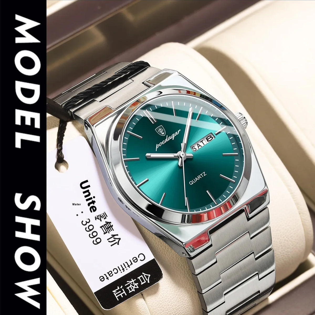 Ultra-thin Men's Watch Waterproof Luminous Quartz Watch